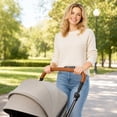 thumbnail image 6 of Stroller Handle Cover | Padded Comfort Grip Cover for Rollator Walker, Strollers and Rollator Walker Accessories, Black Neoprene, 6 of 7