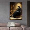 thumbnail image 3 of Pintura en lienzo divertida Vintage, carteles de hechizos y dijes de Metal, imágenes impresas de cuervo negro para Bar, habitación de Club, decoración del hogar, regalo, 3 of 4