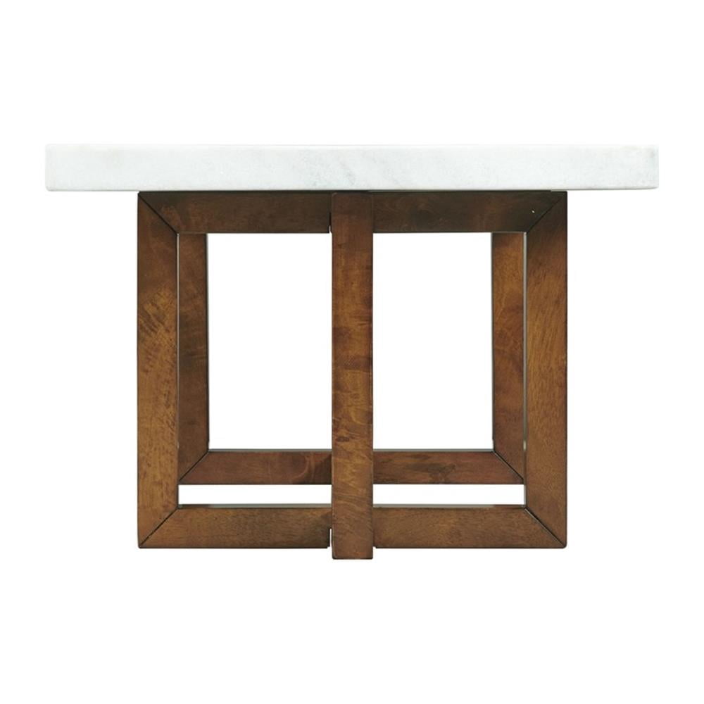 Picket House Furnishings Meyers Marble Rectangular Coffee Table in White