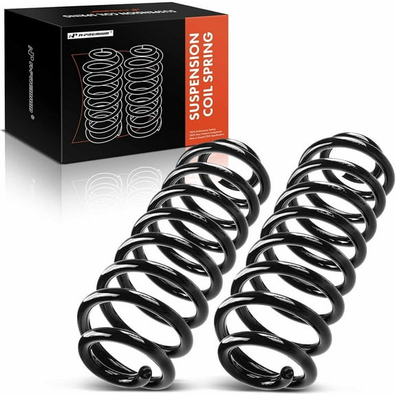 A-Premium 2Pcs Rear Suspension Coil Spring Set Compatible with Chevrolet Tahoe Suburban 1500 Avalanche & GMC Yukon XL & Cadillac Escalade, Driver and Passenger Side, Replace# 15115209, 15182554