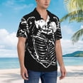thumbnail image 4 of Men's Hawaiian Shirt Casual Short Sleeve Button Down Shirt Tropical Beach Shirt, 4 of 8