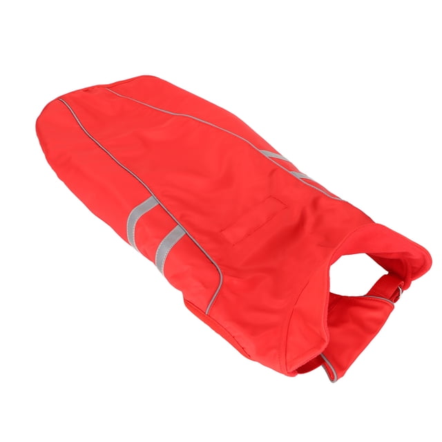 Adjustable Dog Raincoat, Dog Reflective Vest Windproof Safe For Walking S