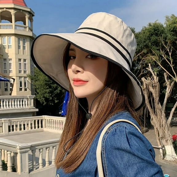 COCOpeaunt Fashion Summer Autumn Bucket Hat Patchwork Stripe Women Outdoor Hip Hop Foldable Bob Fisherman Hat Casual Travel Gorros Panama