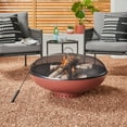 thumbnail image 3 of Mainstays 32 in Round Terra-Cotta and Black High-Resistance Finish Steel Fire Pit, 3 of 7