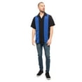 thumbnail image 4 of G-Style USA Men's Two Tone Retro Button Down Bowling Shirts, 4 of 5