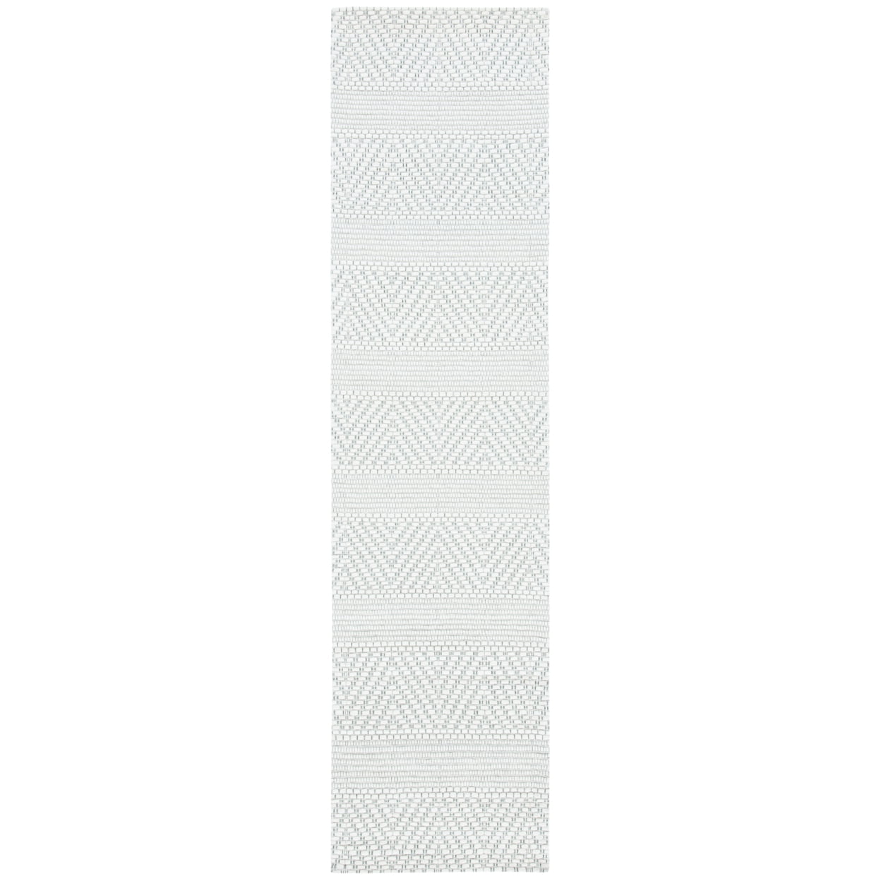 SAFAVIEH Marbella Keeleigh Diamond Runner Rug, Ivory, 2'3" x 9'