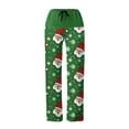 BZGTZT Christmas Pajama Pants Women Flannel Fluffy Soft Funny PJS Cute