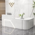 thumbnail image 4 of Bar Church Pulpit Reception Desk Office White Mobile Pulpitos Hair Salon Counter Register Podium Stand Kassentisch Furniture My Lux Decor Round, 4 of 28