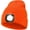 Orange, variant on Unisex Beanie Hat with Light, USB Rechargeable Hands Free LED Headlamp Hat, Knitted Night Light Beanie Cap, Men Gifts for Dad Father Husband