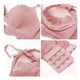 thumbnail image 4 of Conjunto de bragas de sujetador sexy para mujer, ropa interior push-up ondulada hueca, bragas de lencería transpirable, conjunto de ropa interior, rosa roja, 38 / 80B Jumpingount AP001165-16B, 4 of 7