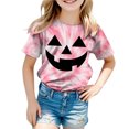 thumbnail image 5 of Futezty Halloween Shirt for Toddler Boy Girl Tie Dye Short Sleeve Tshirt Pumpkin Face Graphic Clothes Tee Tops Halloween Shirts for Kids 12M-13T, 5 of 5