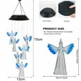 thumbnail image 4 of Visland Solar Wind Chime ,Angel Wind Chimes Changing Color LED Light Indoor Outdoor Patio Lawn Gardening Gifts Festival Decor for Women Mother Wife Girlfriend Birthday Valentine Gifts, 4 of 8