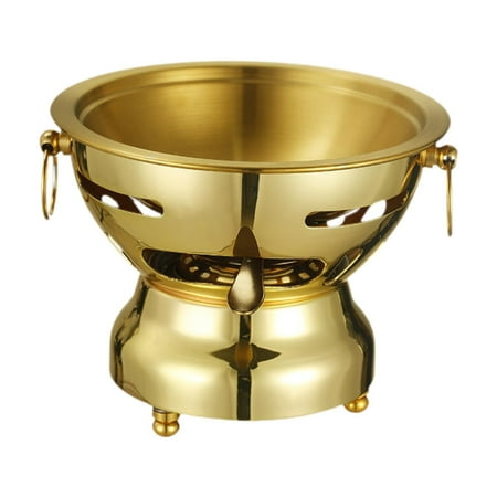 

perfk Shabu Hot Pot Cooking Pot Chafing Dish for Home Use Camping Family Gathering B