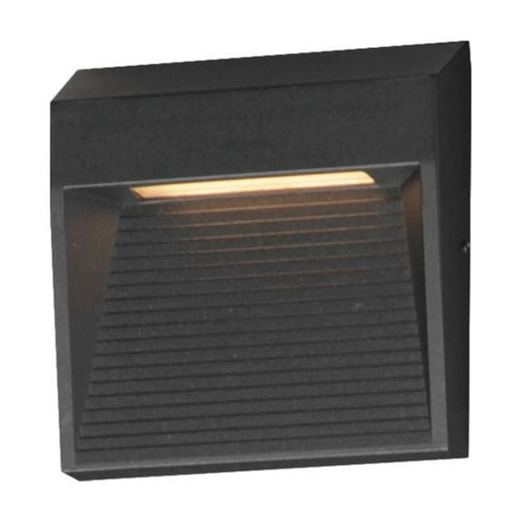 E41552-BK ET2 Lighting Steppes - 10W 1 LED Outdoor Wall Mount-4.75 Inches Tall and 4.75 Inches Wide-Black Finish