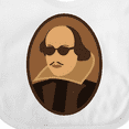 thumbnail image 4 of Inktastic Funny Rockin' Shakespeare Boys or Girls Baby Bib, 4 of 4