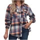 thumbnail image 2 of Pntutb moda mujer manga larga frente abierto ropa de abrigo suelta impresión blusa abrigo Tops blusa liquidación Pntutb Pntutb-6676, 2 of 8
