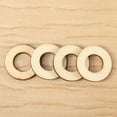 thumbnail image 5 of KONTONTY  Hollow Circle Wood Pieces Decorative Wooden Rounds 200pcs for Crafts, 5 of 5