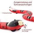 thumbnail image 3 of Juguete de serpiente, juguete de gato, serpiente, juguete interactivo para gato con forma de tigre y serpiente loca, detección inteligente, con cable USB, 3 of 5