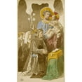 thumbnail image 3 of Prosper Lafaye 16x24 Black Modern Framed Museum Art Print Titled - Saint-Joseph and the Child Jesus Among a Family in Prayer, 3 of 5