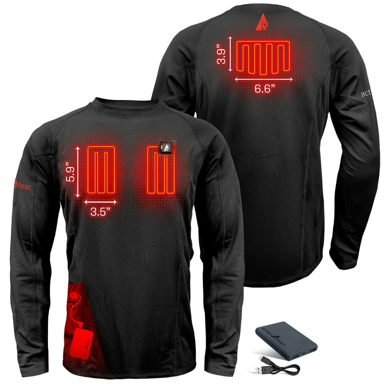 Battery top heated shirt