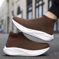 thumbnail image 5 of Men's Sock Style Shoes Slip‑On Knit Upper Casual Sneakers with Layered Midsole for Daily Walking and Casual Everyday Activities, 5 of 6