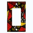 thumbnail image 5 of Metal Light Switch Plate Cover Colorful Safari African Tribal Art Tile Pattern SFR038, 5 of 13