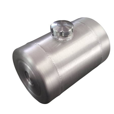 8x16 Center Fill Round Spun Aluminum Gas Tank - 3.25 Gallon 3/8 NPT