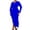 Blue, variant on BangWanChi Maxi Dresses for Women Summer Dresses for Women 2024 Formal Dresses for Women Women Versatile Fashion Short Sleeved Waist Retraction Solid Split Suit Collar Wrapped Hip Split Belt Dress