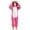 Hot Pink, variant on BFHHYA Girls' Fuzzy Onesie Sleepwear Long Sleeve Full Zip Cat-Ear Hooded Jumpsuit Sleepwear Loungewear for At-Home Play & Sleep