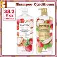 thumbnail image 2 of Pantene Essential Botanicals Strawberry Coconut Milk Shampoo & Conditioner Set, 38.2FL Each, 2 of 9