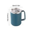 thumbnail image 3 of 16.91oz Coffee Mug with Handle and Lid, Portable Double Layer Stainless Steel Mug for Family, Travel Coffee Cup Thermal Cup for Home and Office, Birthday Gifts, 3 of 6