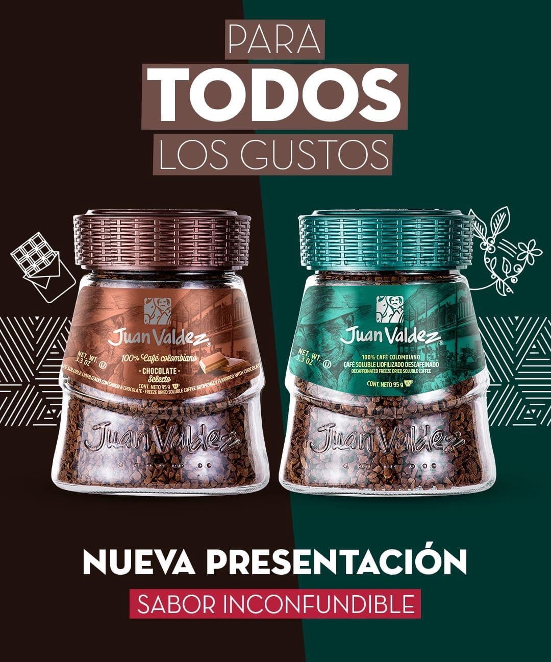 Juan Valdez Decaffeinated Instant Coffee, 3.35 Oz, Colombian Blend, Medium Roast