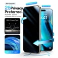 thumbnail image 4 of Protector de pantalla de privacidad UltraGlass Top 9H+ Glass para iPhone 16 Plus, 4 of 8
