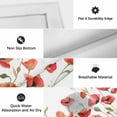 thumbnail image 6 of Red Poppy Outdoor Rug for Patio/Deck/Porch, Non-Slip Large Area Rug 3 x 5 Ft, Spring Summer Flowers Botanical Watercolor Indoor Outdoor Rugs Washable Area Rugs, Reversible Camping Rug Carpet Runner, 6 of 8