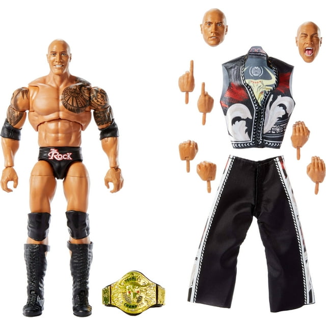 Figura de acción Mattel WWE Ultimate Edition The Rock de 6 pulgadas