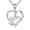 White, variant on Love Heart Pendant Necklaces for Women, Mother's Day Gifts for Mom Grandma Wife from Daughter Son, I Love You Mom (With gift box) (Red)