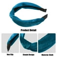 thumbnail image 4 of Unique Bargains Knotted Headbands Hairband for Women 1.2 Inch Wide 1 Pcs Dark Blue, 4 of 7
