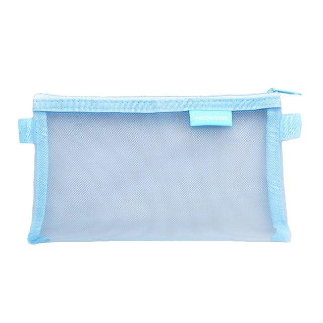 Clearance!Back-to-School Essentials Multifunctional Mesh Pen Bag Zipper Mesh Bags Clear Pencil Case Organizer Cosmetics Makeup Bag