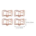 thumbnail image 2 of MasteelfCA 20Pcs Bookmark Clips Book Shape Paper Clips Memo Clamps Office Supplies, 2 of 9