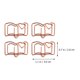 thumbnail image 2 of Nestingho 20Ud Pinzas Marcadoras Doradas En Acero Para Libros Notas Y Archivos De Oficina, 2 of 8