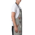 thumbnail image 3 of Picia Rooster Waterproof Apron for Unisex Adult - Adjustable Bib Apron with Pockets, Ideal for Cooking, Gardening, Painting, and Household Chores, 3 of 9