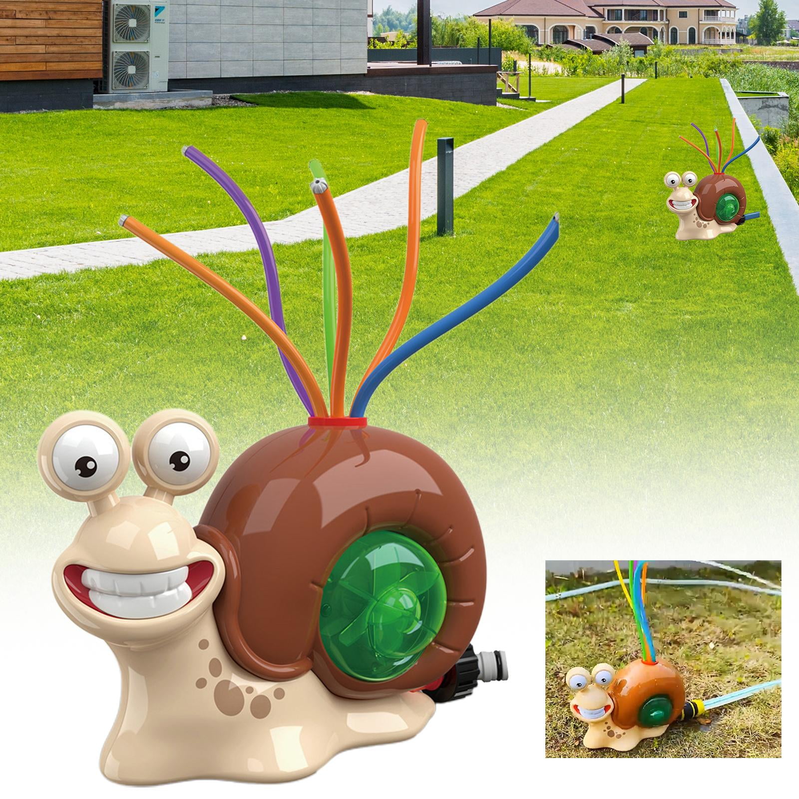 LeeQinersw Snails Sprinklers Outdoor Toy Summer Backyard Toy, Cartoon Games, Water Sprayer, Water Pressure Lift Toy for Garden, Lawn, Backyard, 3 Years and up tube sprayer