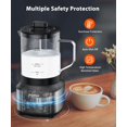 thumbnail image 2 of Espumador y vaporizador de leche desmontable, 21 oz/600 ml, vaporizador el&eacute;ctrico de leche caliente, calentador de leche con control t&aacute;ctil inteligente con espuma caliente/fr&amp, 2 of 7