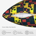 thumbnail image 5 of ZICANCN Geometric Colorful Graphic Decorative Throw Pillow Covers, Bed Couch Sofa Decorative Knit Pillow Covers for Living Room Farmhouse 16"x16", 5 of 8