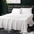 thumbnail image 4 of Lidoloka Luxury Bamboo Rayon Pillowcases Set Queen Size for Adult 2Pcs,Cool&Soft,20"x30",White, 4 of 5