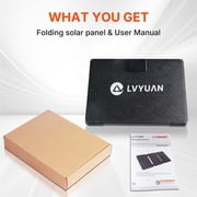 SAGEPEAK Solar Panel 30W Solar Panel Charger with USB and TYPE-C Port Foldable Battery Charger Portable IP65 Waterproof for Phones, Camera, Hiking, Backpacking, Camping, Outdoor
