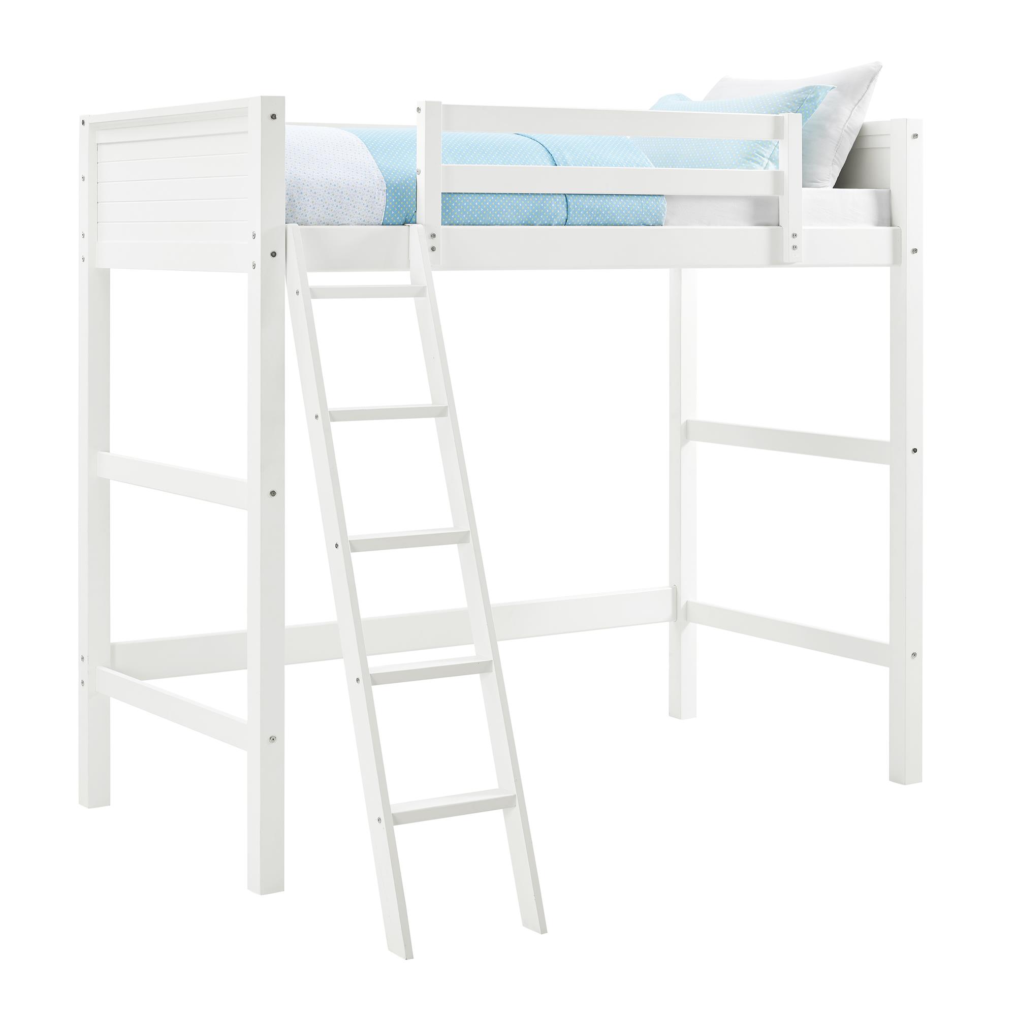 Your Zone Kiarah Twin Loft Bed with Ladder, White - image 3 of 18