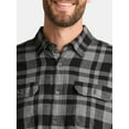 thumbnail image 4 of George Men's and Big Men's Double Pocket Flannel Shirt, Sizes XS-3XLT, 4 of 5