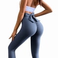 thumbnail image 4 of Bow Yoga Pants, Scrunch Leggings, Gym Workout, Running for Women High Waisted Sexy Tummy Control Lifting, 4 of 6