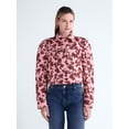 thumbnail image 2 of Scoop Women’s and Women's Plus Cropped Trucker Jacket with Puff Sleeves, Sizes XS-4X, 2 of 7